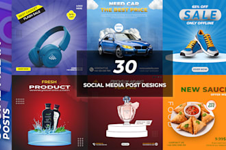 design attractive social media post