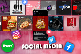 do professional social media graphics and custom post designs