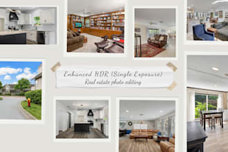 real estate photo editing hdr 8 to 12 hours