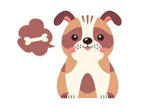 draw cute cartoon animal vector illustration