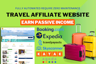 create automated travel affiliate website with autoblog
