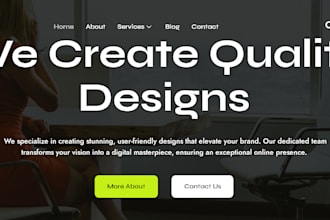 develop website as frontend web developer, HTML, CSS, reactjs and wordpress