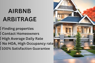 find airbnb arbitrage property in US, UK and canada