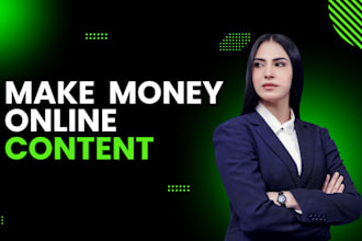 write articles on effective ways to make money online