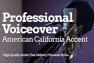 record in a male american california accent