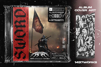 design futuristic and edgy album or single cover art