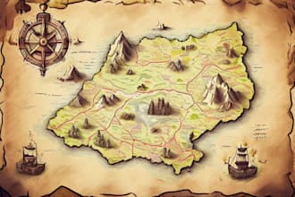 draw a custom fantasy map for you
