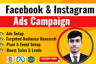setup and manage fb and ig ads campaigns for leads and sales