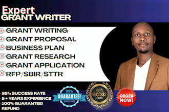 be grant writer, do grant research, grant application, grant proposal writing