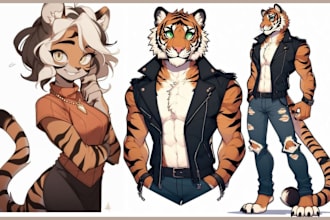 draw furry fursona anthropomorphic or animal characters