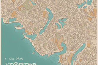 draw vector map in illustrator