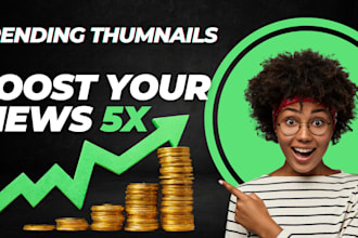 design catchy youtube thumbnails fast