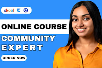 setup skool online community, circle so, mighty network, kajabi online course