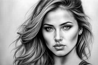 draw amazing realistic pencil portrait from a photo