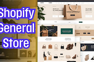 develop a general shopify store for your all category products