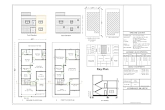 draw architectural floor plans, elevations and sections in autocad and revit