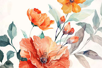 craft a beautiful botanical or floral illustration