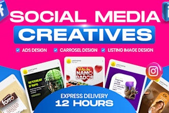 do social media advertising design, facebook ad creative, image ads, ads design