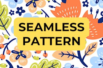 create seamless pattern design for you