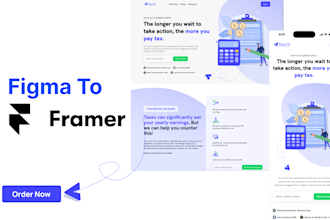create or redesign responsive framer website, figma to framer