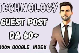 do guest post on da 60 technology site with permanent post