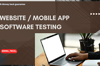 do software testing of your project