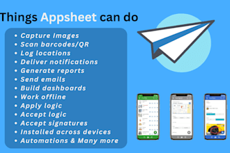 develop finance, inventory, and attendance apps in appsheet