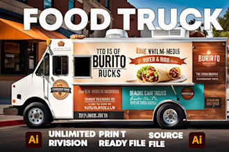 design restaurant, pizza, bbq, food logo, and food truck design
