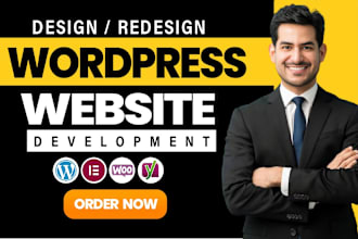 do wordpress website development or create wordpress website design