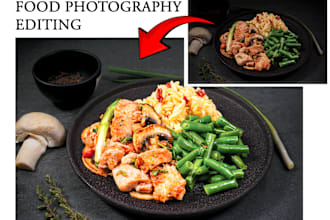 high end food photo editor showcase your dishes beautifully