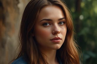 draw realistic digital oil painting based on your photo