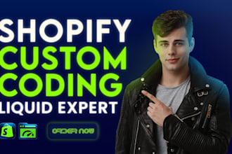 do shopify coding, create custom shopify theme