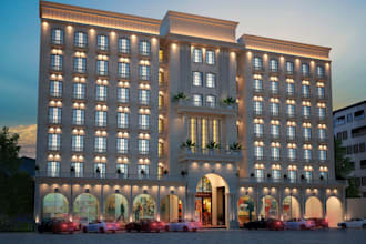 stunning 3d architecture interior and exterior rendering, modeling in 3ds max