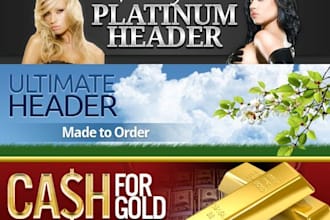 design an exclusive, professional header for your squeeze page or blog, I must be crazy,