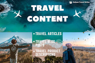 write travel and outdoor adventure blog articles