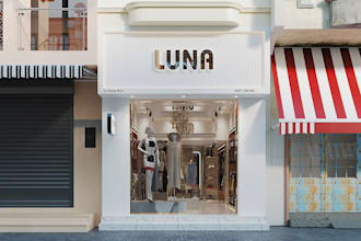 design interior for beauty salon, barber shop, fashion shop and render 3d images