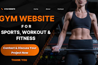 build gym website for sports workout and fitness businesses