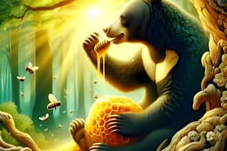 make excellent ai children story book illustrations