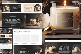 design highly profitable candle shopify store candle dropshipping candle website