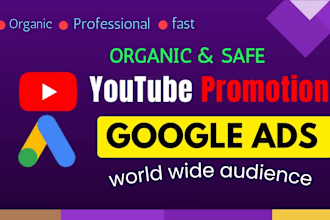 do google ads for youtube videos channel organic promotion for monetization