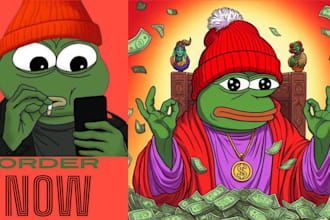 draw funny memes video crypto memecoin art create meme animation wojak pepe art