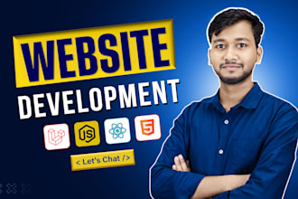 build custom website as full stack website developer, website development
