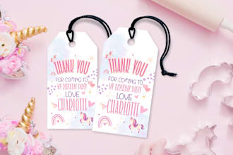 design bespoke gift tags for personal or commercial