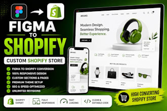 convert figma to shopify custom responsive store design