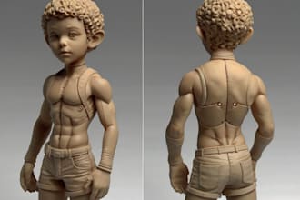 sculpt 3d toy model, toy design, toy figure, 3d printing, 3d bjd, mini figure