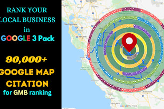 do 90,000 google map citations for local seo and gmb ranking