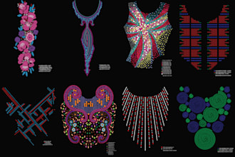 awesome rhinestone neck designs