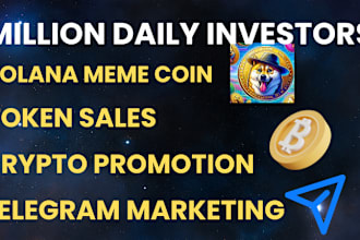 promote crypto telegram, solana, ico marketing and rank token on moonshot