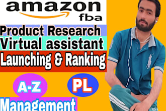 be your amazon fba private label virtual assistant, product research, ppc
