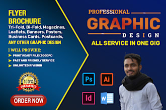 design or redesign any graphic work for your brand or business in 24 hrs